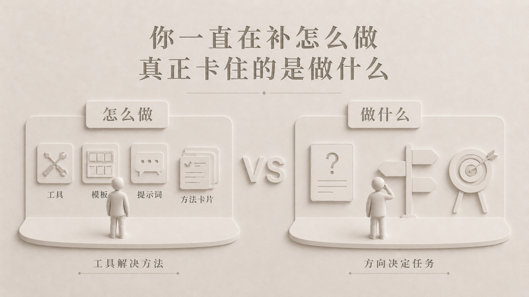 问题不在脑内空想，而在身边真实摩擦。