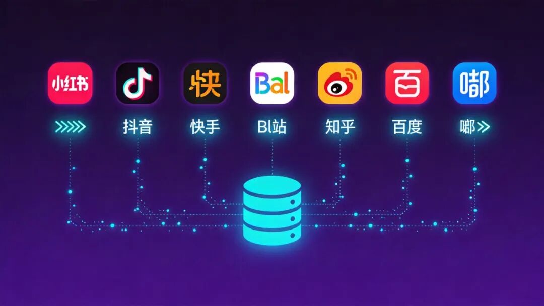 多平台支持说明它处理的是通用型社交数据获取问题，而不只是单站脚本。